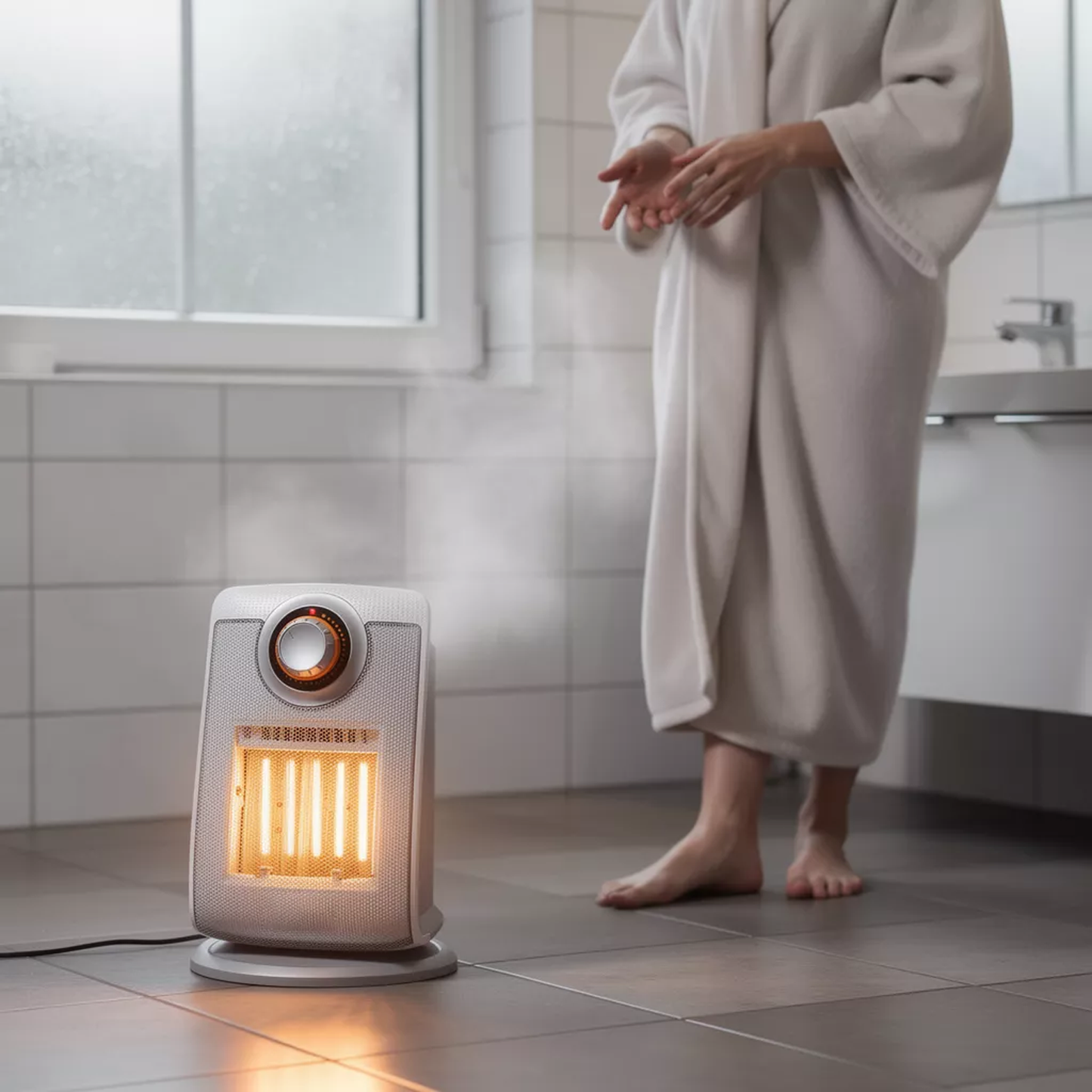 Ceramic Fan Heater – Electric Bathroom Ceramic Space Heater with Fan