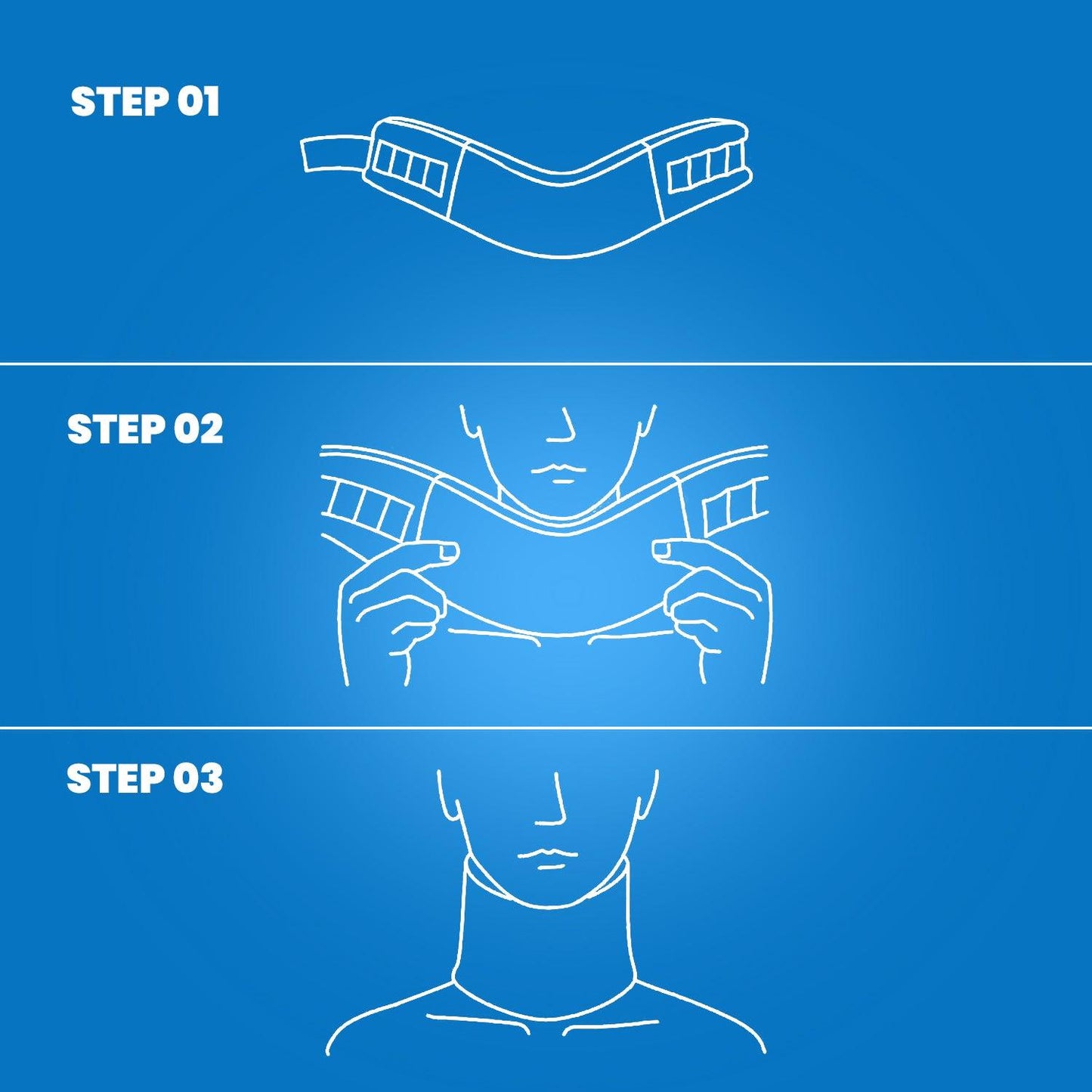 Soft Neck Collar - Medium 14-16"/35-40cm Foam Neck Collar Cervical Whiplash/vertebrae Brace