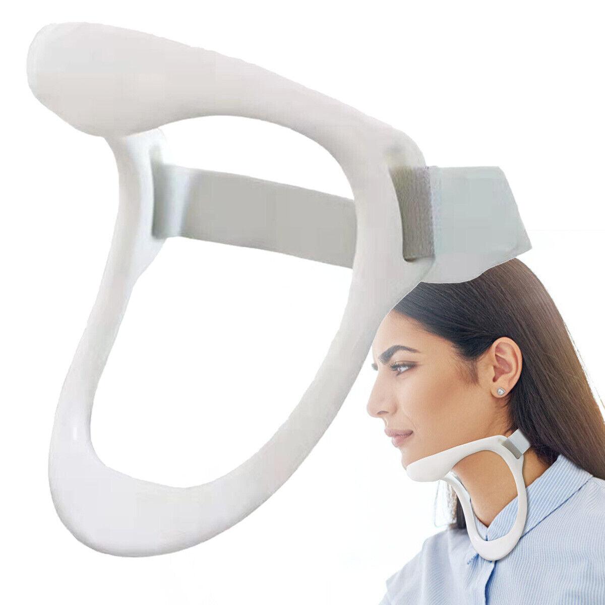 Neck Brace for Posture - Adjustable Neck Stretcher Neck Support for Cervical Pain Relief Neck Traction Device