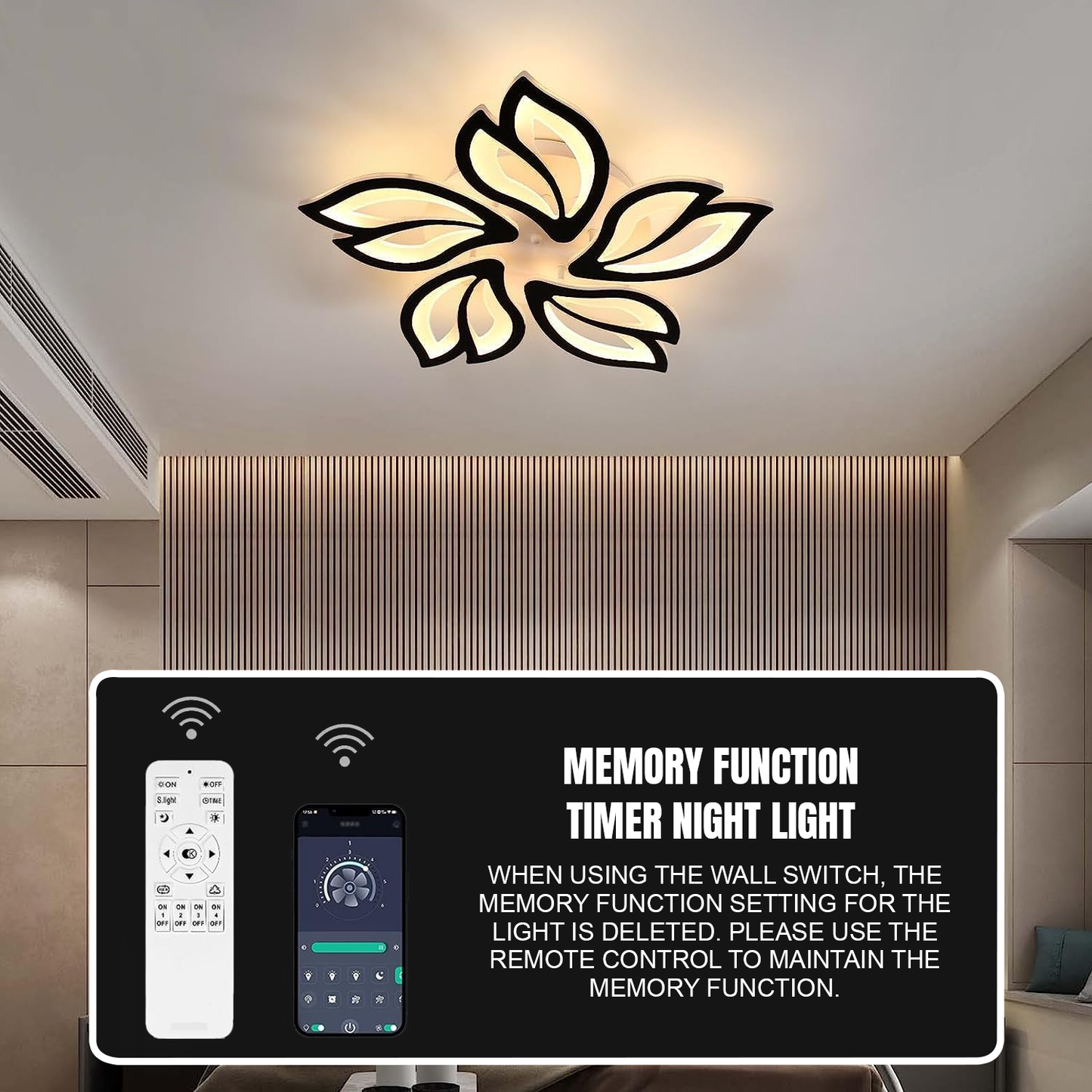Chandelier Ceiling Light – Modern Crystal Hanging Pendant Lamp for Living Room or Bedroom