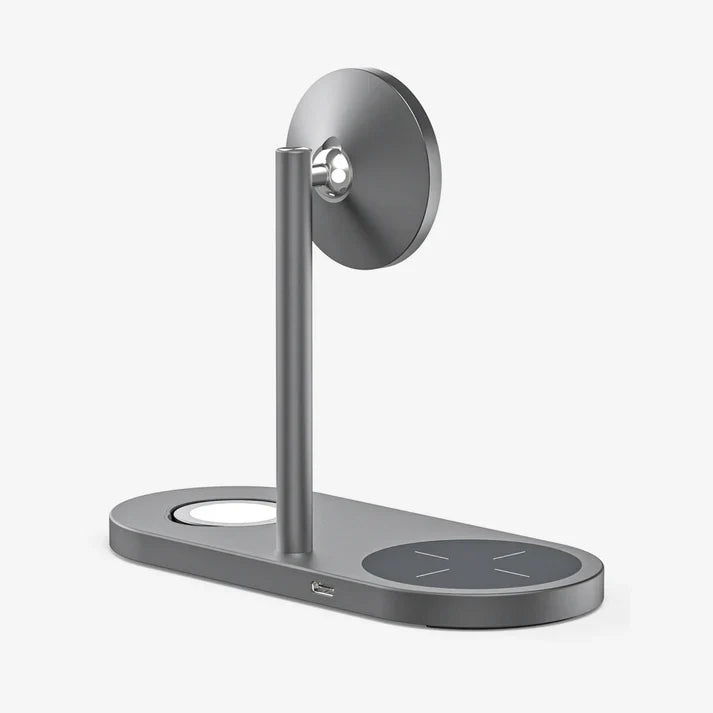 3-in-1 Wireless Charging Stand – Fast Magnetic Charger for Phone, Watch & Earbuds