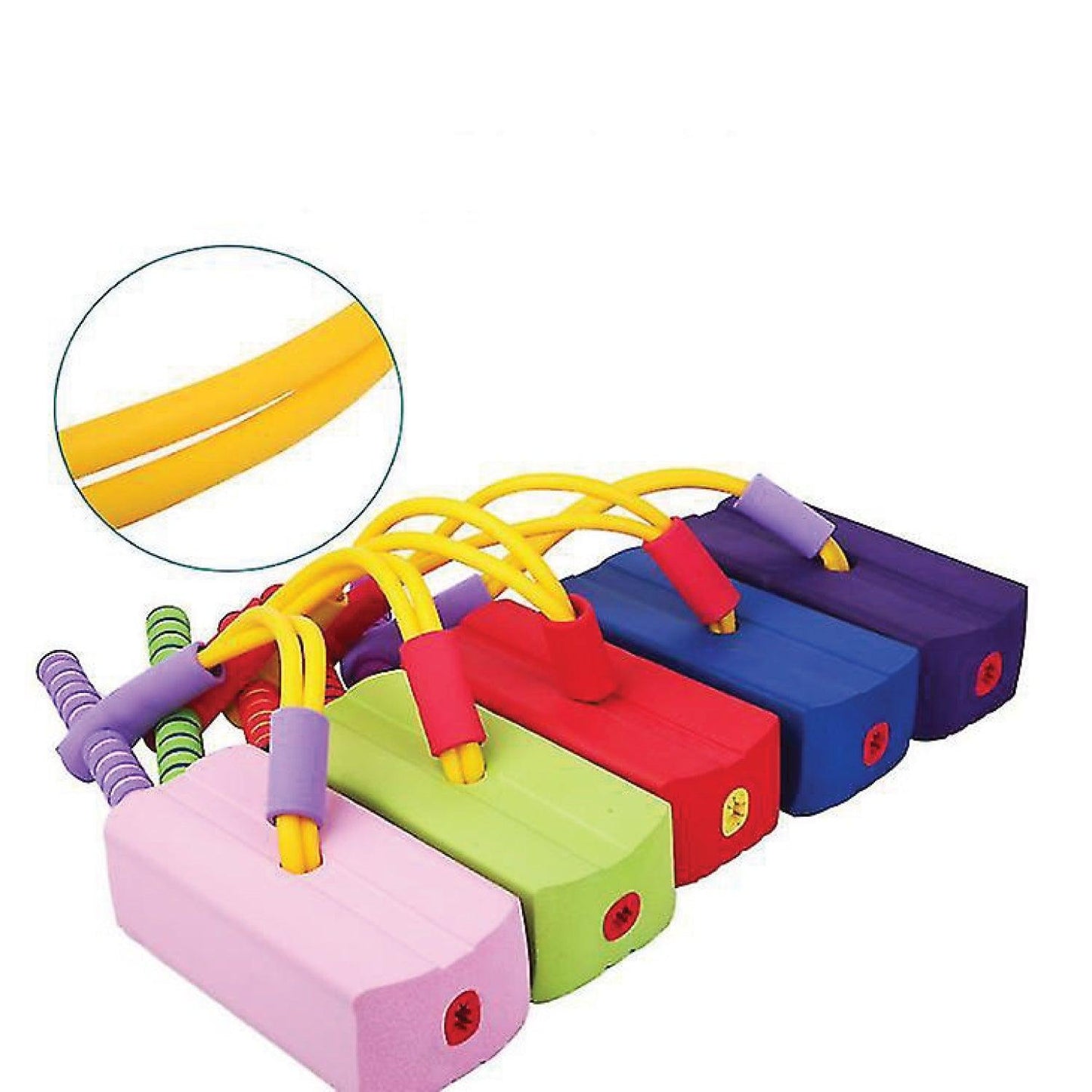 Pogo Sticks for Kids - Foam Pogo Jumper for Kids, Pink children's fitness toys, outdoor jumping balance sense indoor