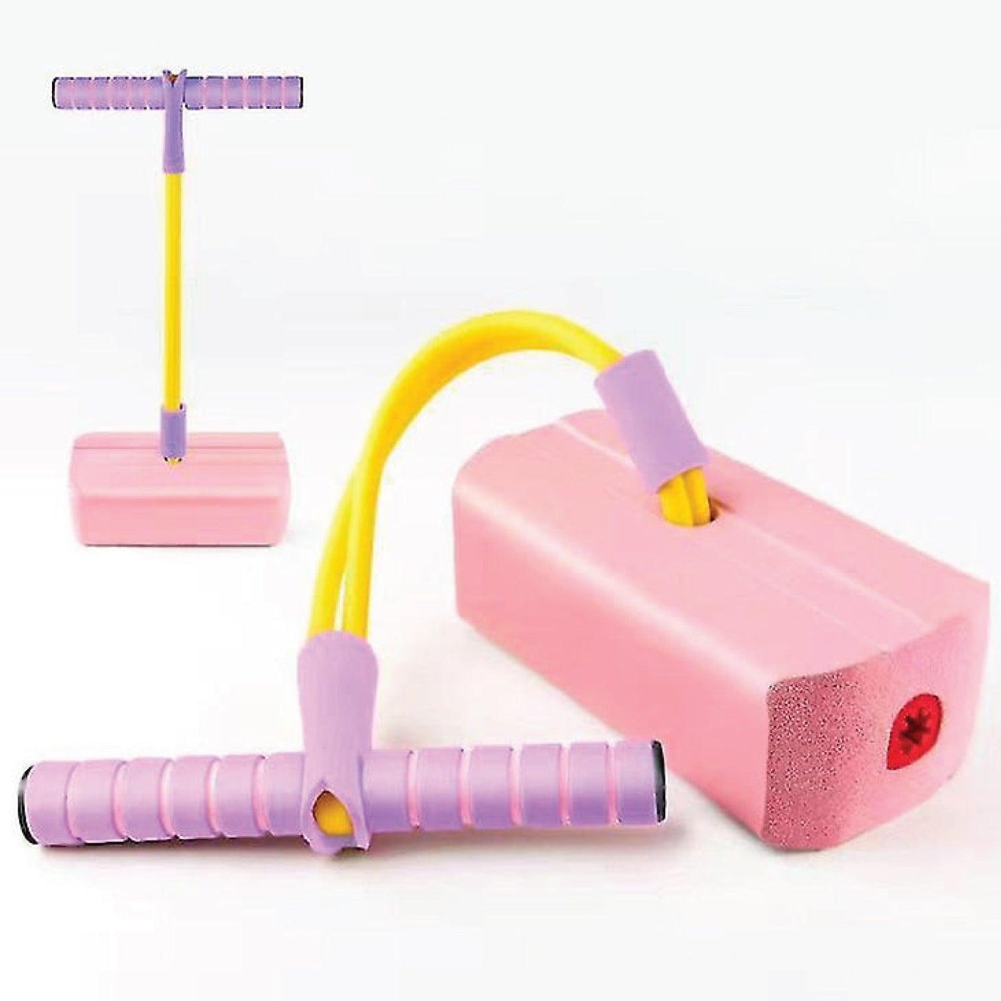 Pogo Sticks for Kids - Foam Pogo Jumper for Kids, Pink children's fitness toys, outdoor jumping balance sense indoor