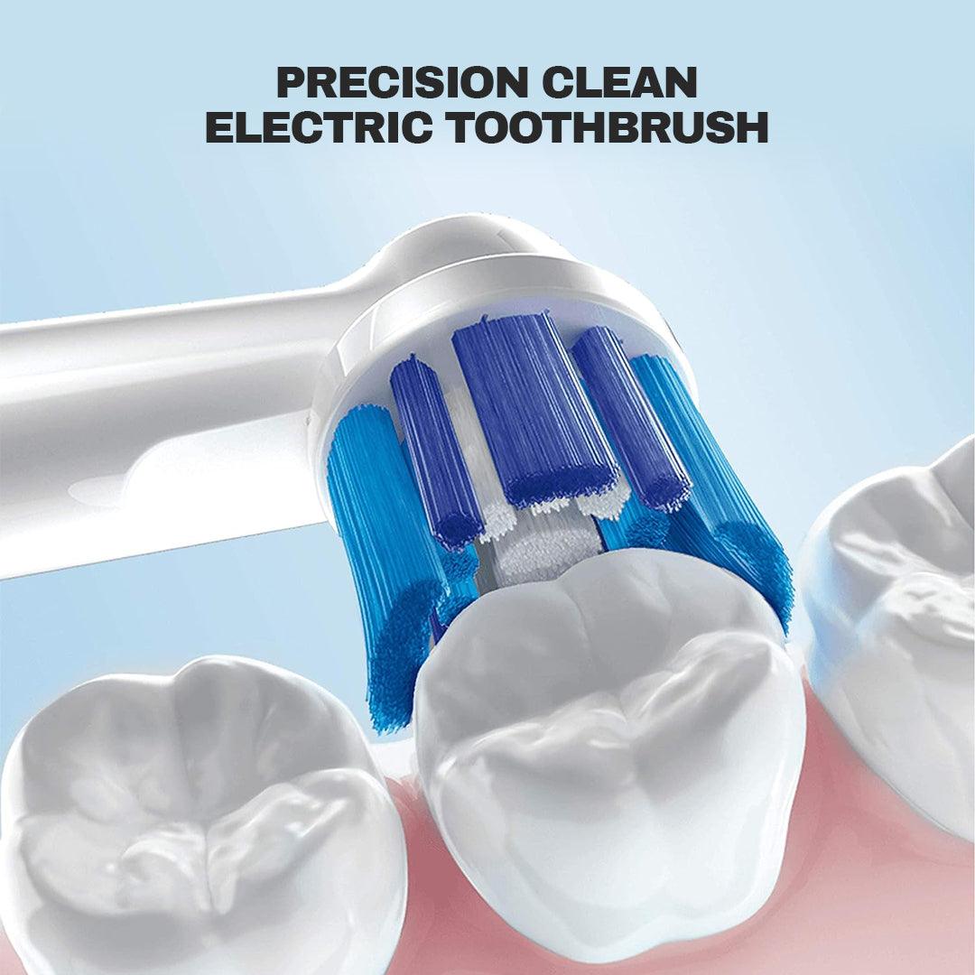 Best Oral-B Electric Toothbrush - Braun Oral-B Precision Clean Electric Toothbrush Comes With 4x pcs Brush Heads