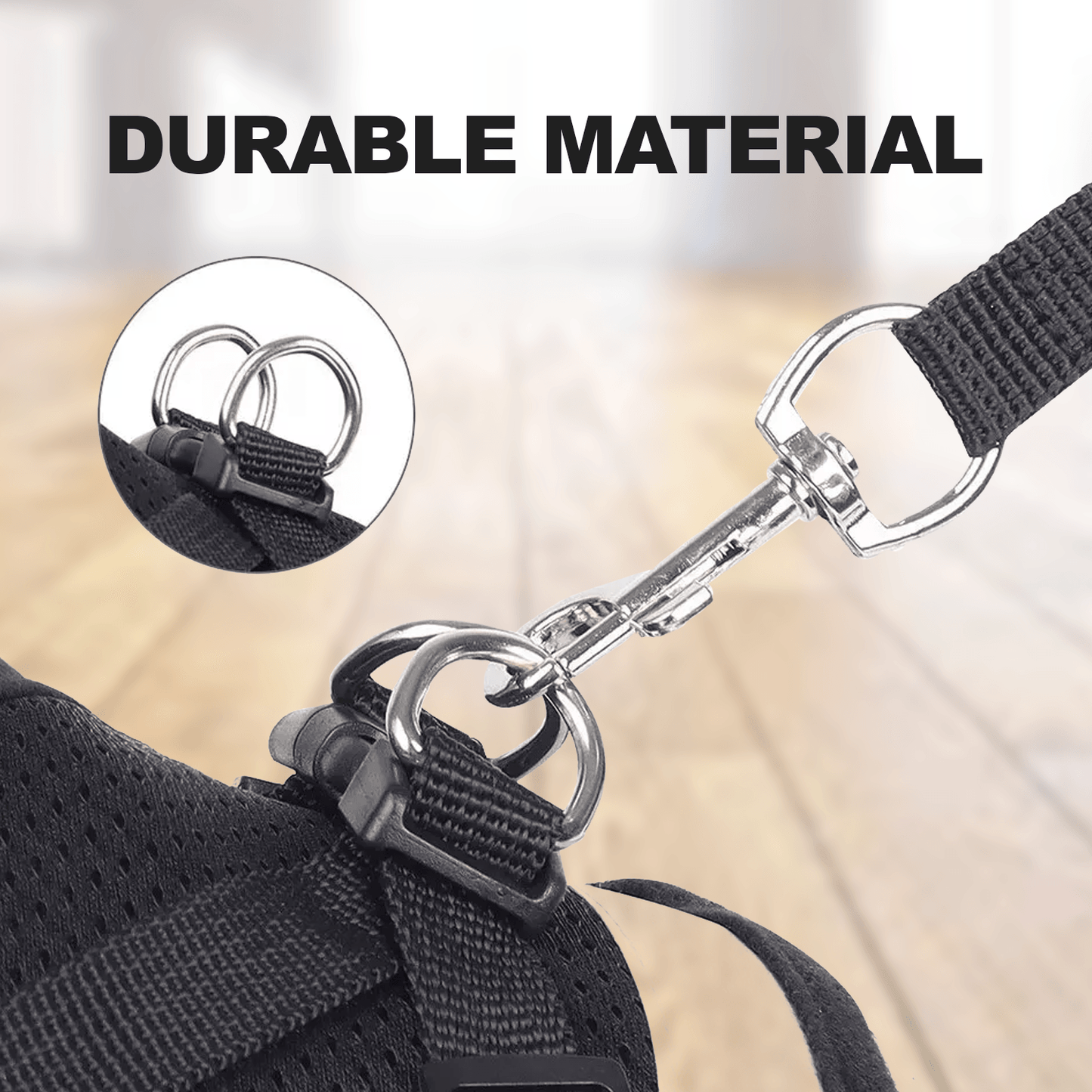 Pet Vest Harness – Adjustable Escape Proof Collar for Dogs & Cats with Leash