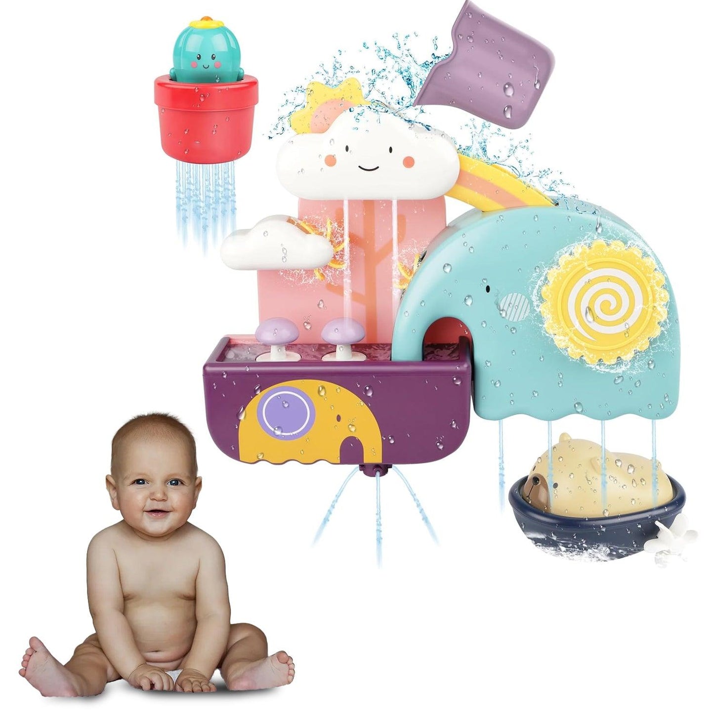 Cool Bath Toys - Baby Bath Toys Game Shower Bath Baby Toy Waterfall Water Station Toy with Cup