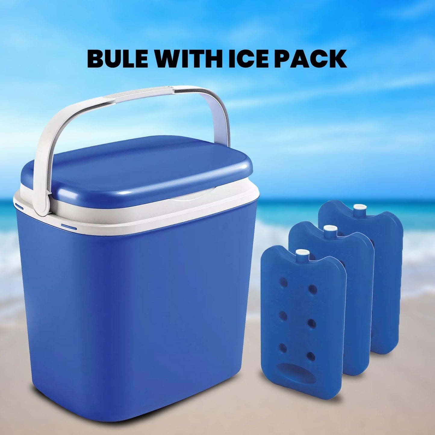 Portable Freezer Box - 27L Large Compact Leakproof Travel Insulated Cooler Cool Box