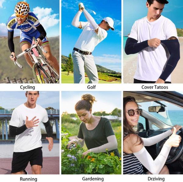 UV Protection Arm Sleeves - Breathable Sun Arm Sleeves, for Summer Sport Running Cycling Climbing Driving Golf