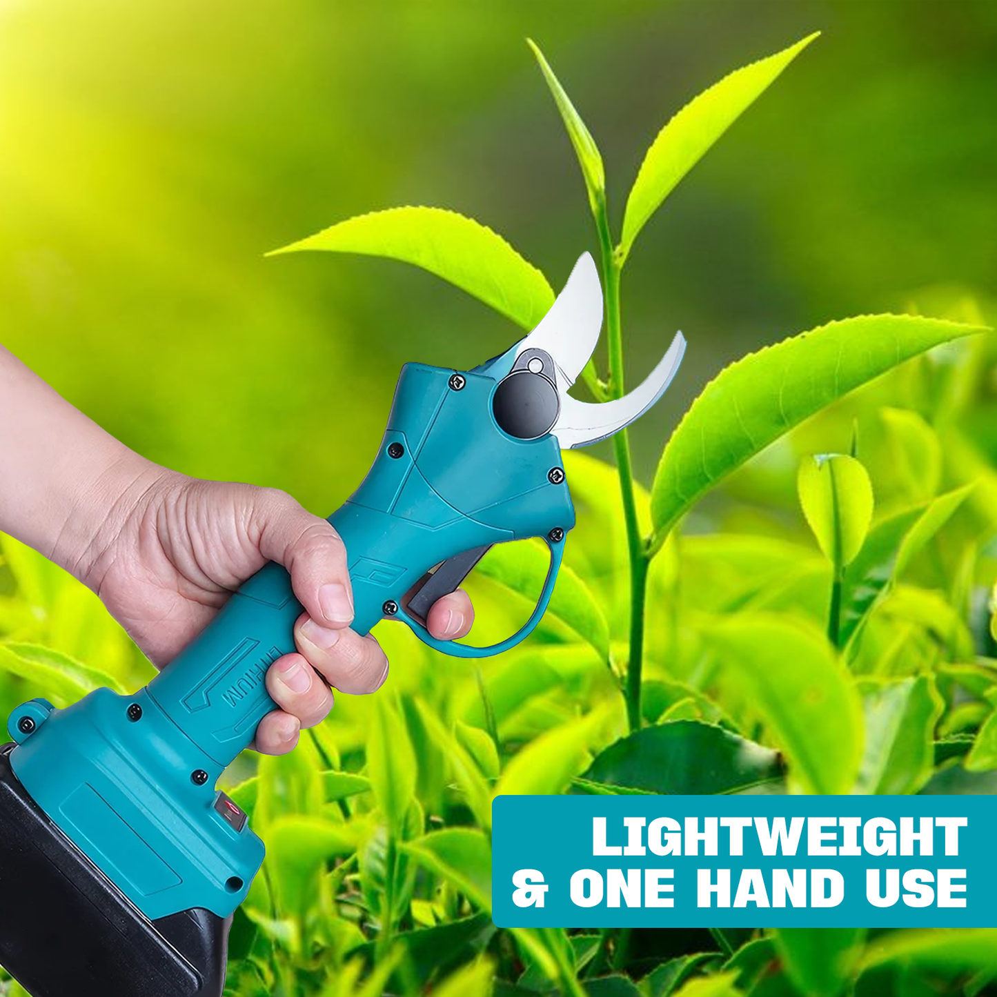 Electric Pruning Shears – Cordless Rechargeable Garden Secateurs Branch Cutter with 2 Battery