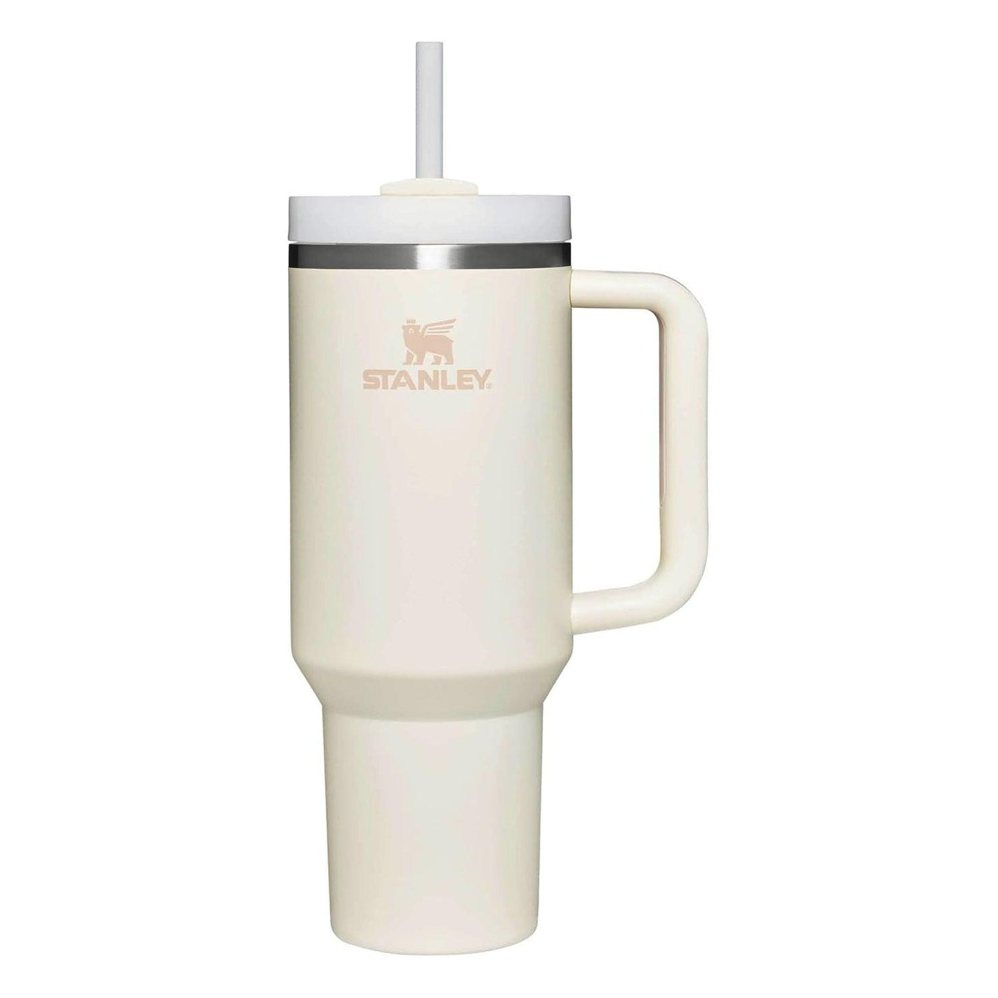 Insulated Straw Tumbler - 40 OZ Stanley Quencher H2.0 Tumbler with Straw Travel Mug for Cold or Hot Drinks Love Shack Fancy