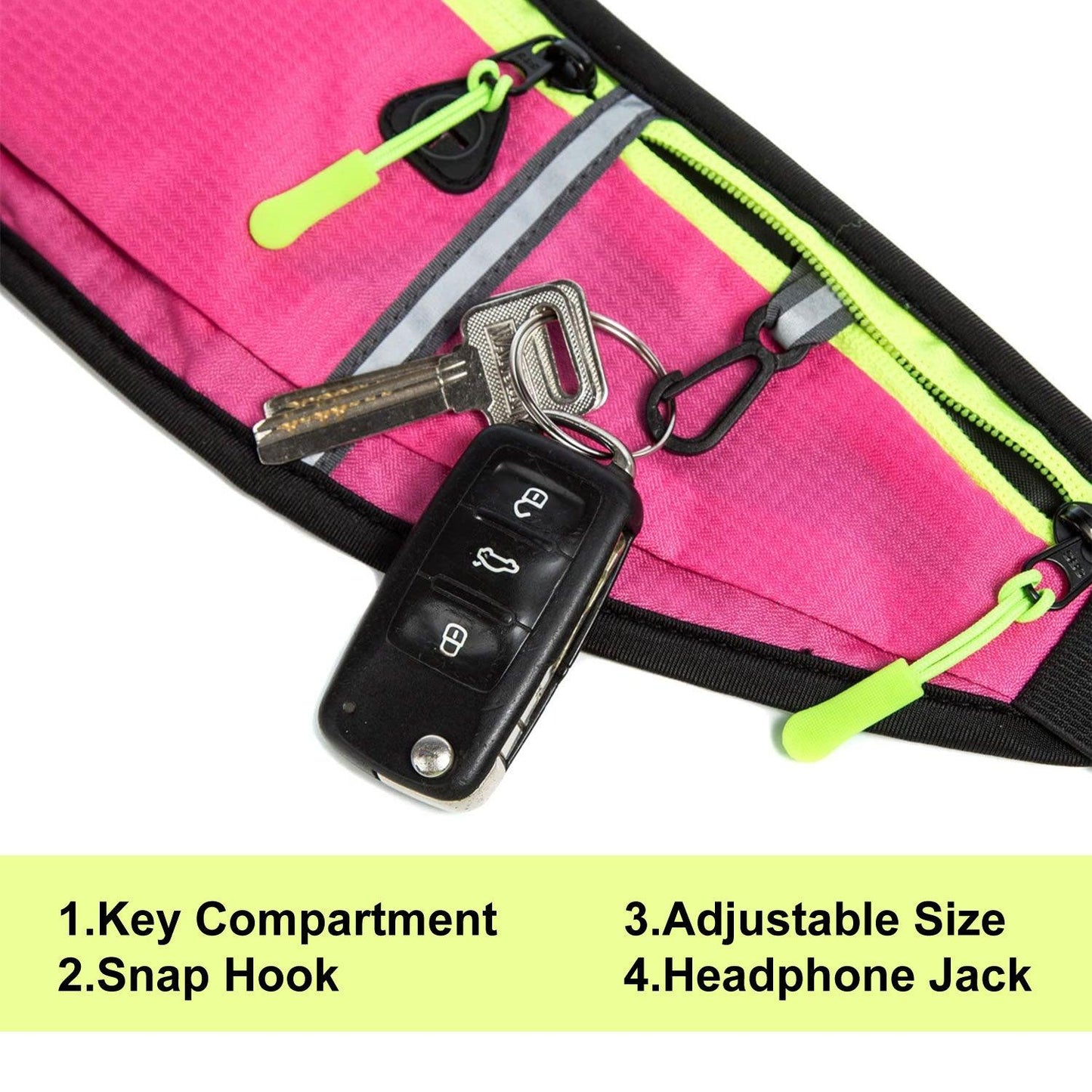 Waist Bum Bag - Jogging Running Cycling Gym Bum Bag Travel Waist Belt Pouch Sports Phone Holder Running Gym Cycling Adjustable Waist Bum Bag Belt