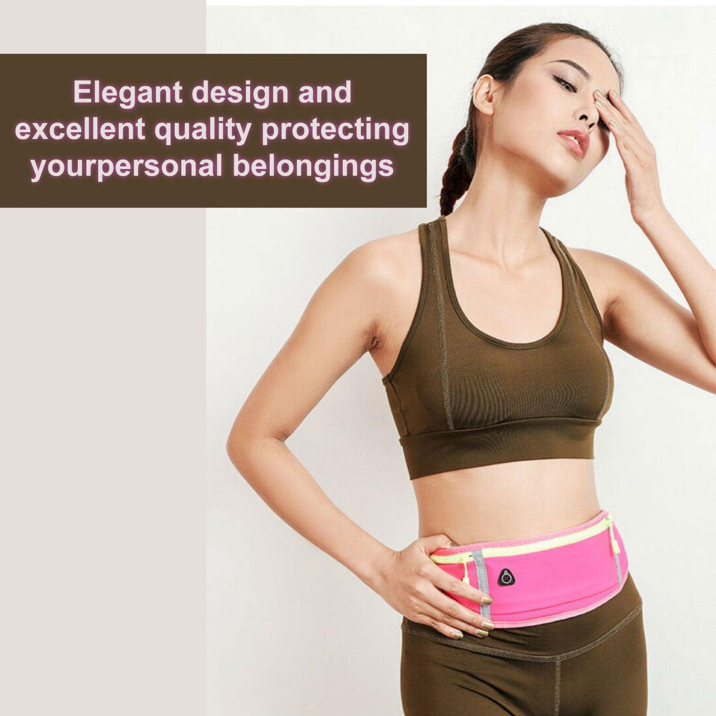 Waist Bum Bag - Jogging Running Cycling Gym Bum Bag Travel Waist Belt Pouch Sports Phone Holder Running Gym Cycling Adjustable Waist Bum Bag Belt
