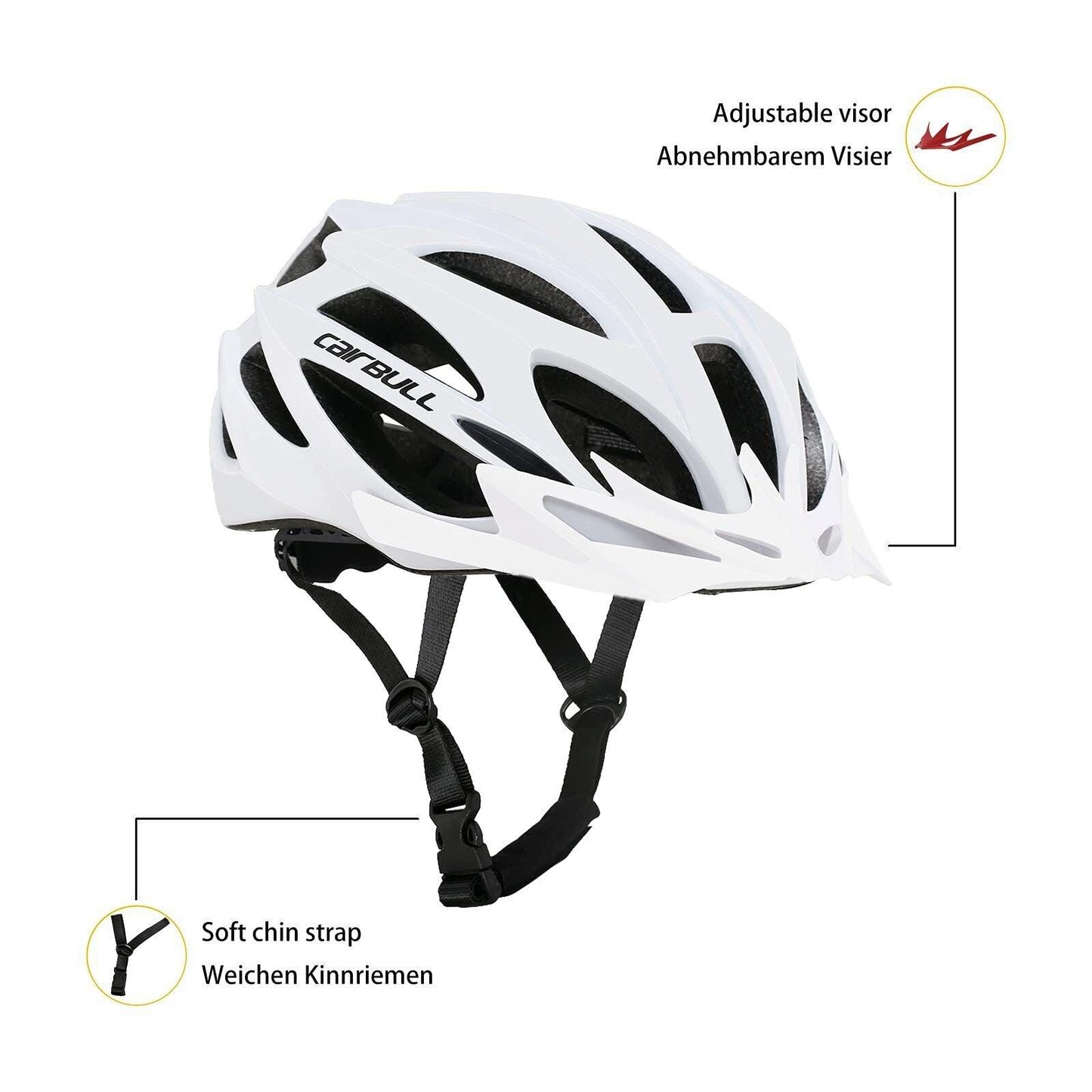 Safest Helmet Bicycle - Cycling Helmet Cap Visor MTB Road Bicycle Mountain Bike Adjustable Sport Safety