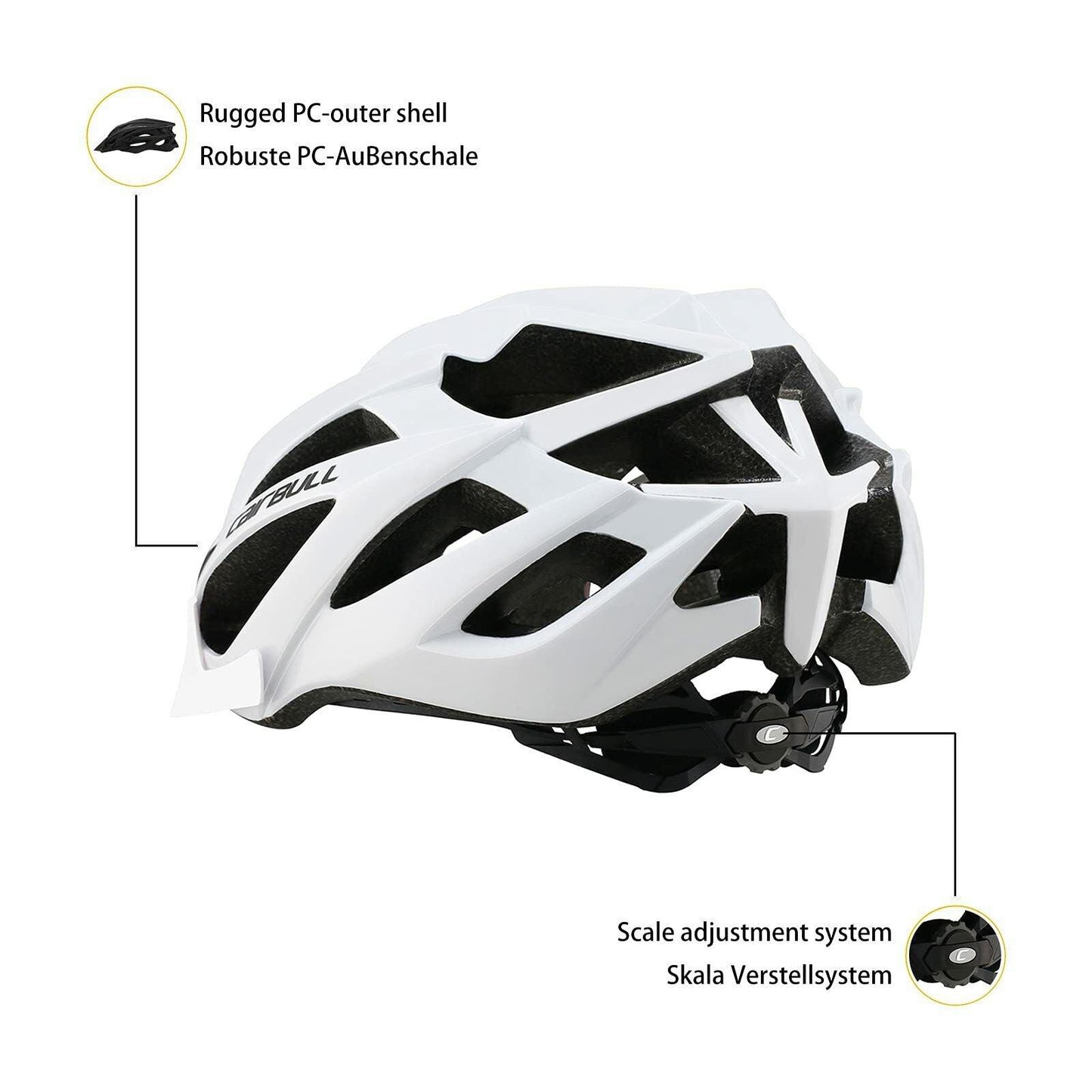 Safest Helmet Bicycle - Cycling Helmet Cap Visor MTB Road Bicycle Mountain Bike Adjustable Sport Safety