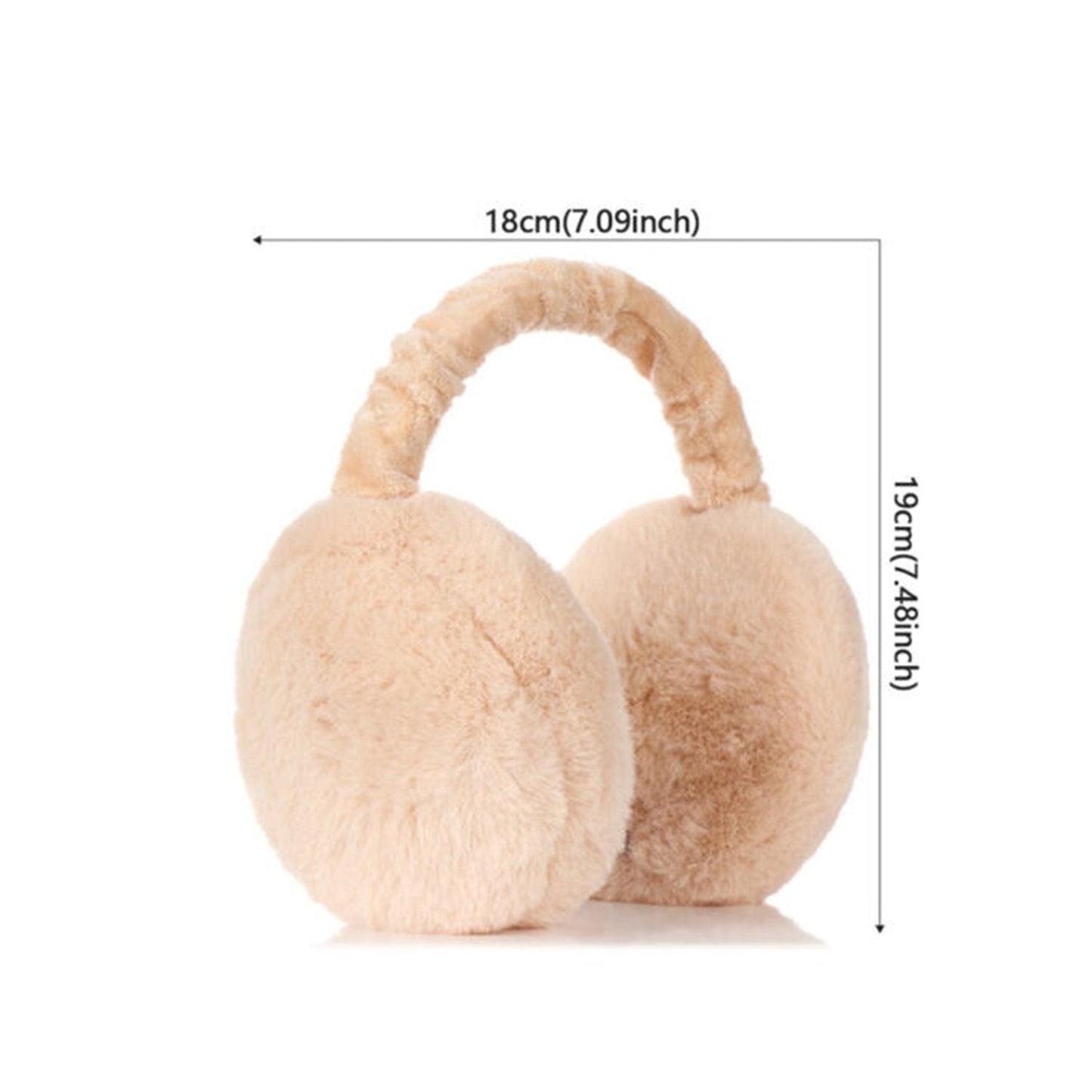 Ear Muffs for Ladies - Cute 1 Set Bear Ear Fleece Winter Warm Hooded Earflap Girl
