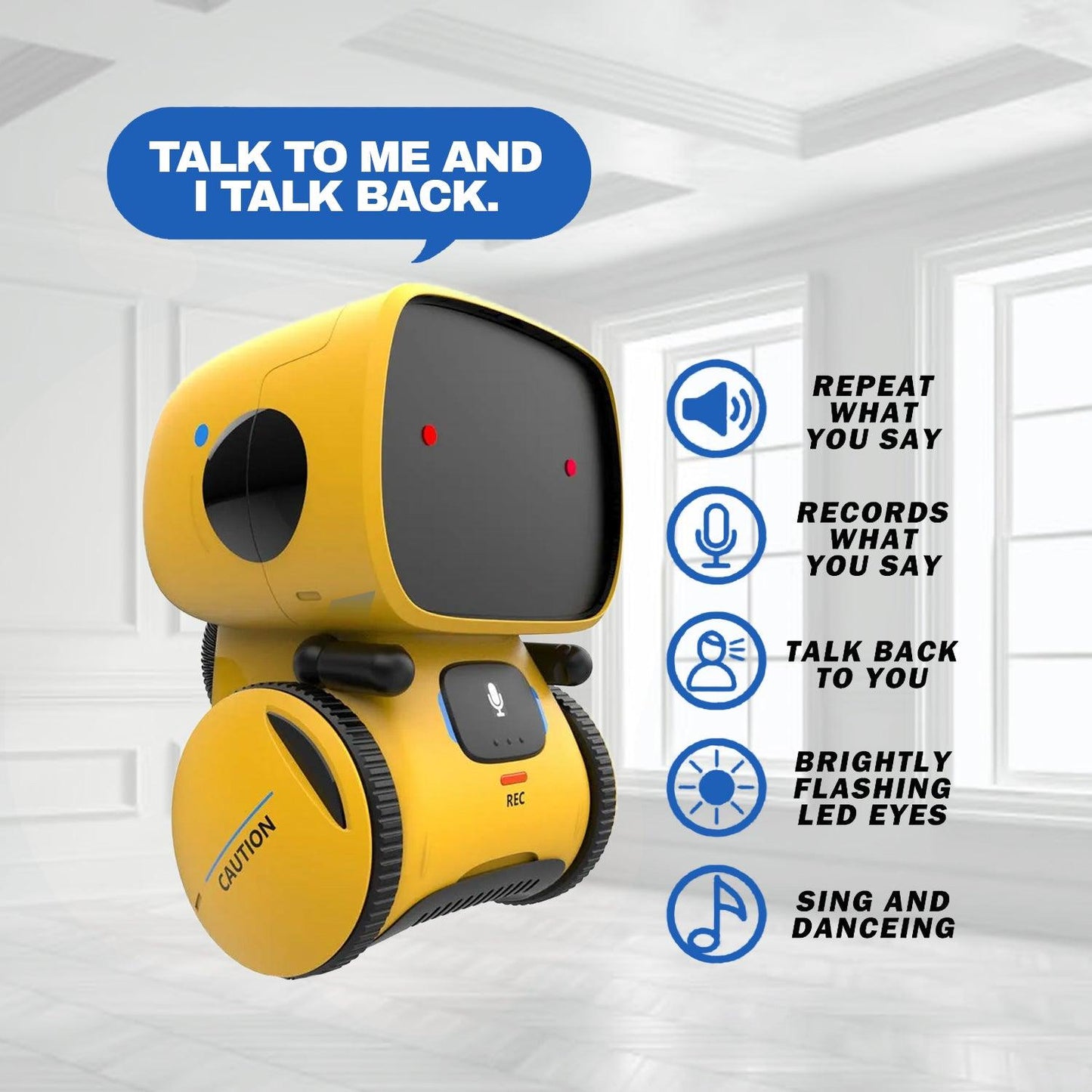 Voice Command Robot - Intelligent Voice Control Kids Robot Smart Action Dancing Gesture Sensor Toy