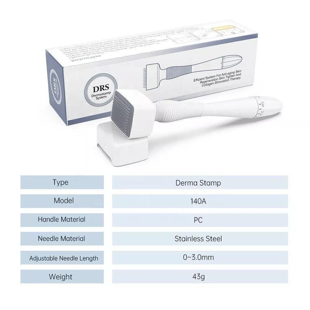 Derma Stamp Roller - Adjustable Roller 0-3mm Microneedle Anti Aging Therapy Face