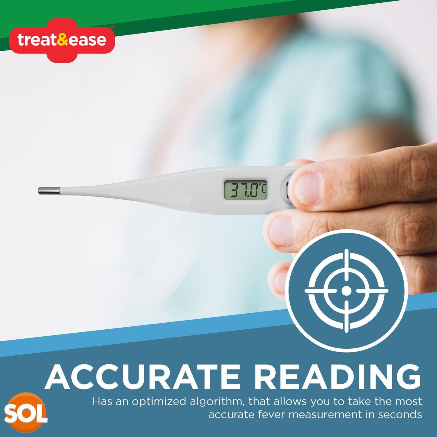 Best Digital Thermometer UK -  Baby Adult Oral Ear Body Arm Fever