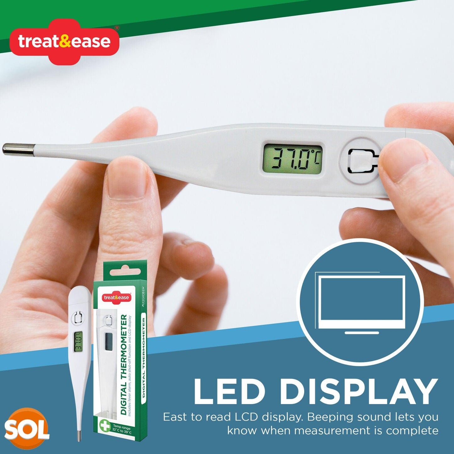 Best Digital Thermometer UK -  Baby Adult Oral Ear Body Arm Fever
