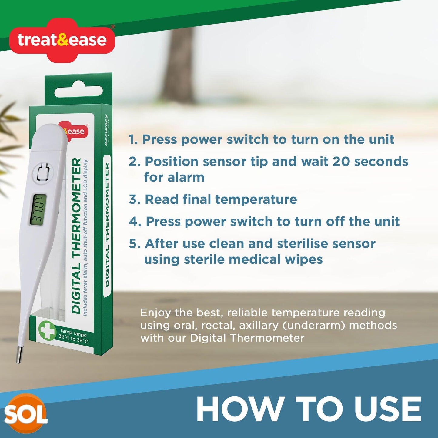 Best Digital Thermometer UK -  Baby Adult Oral Ear Body Arm Fever