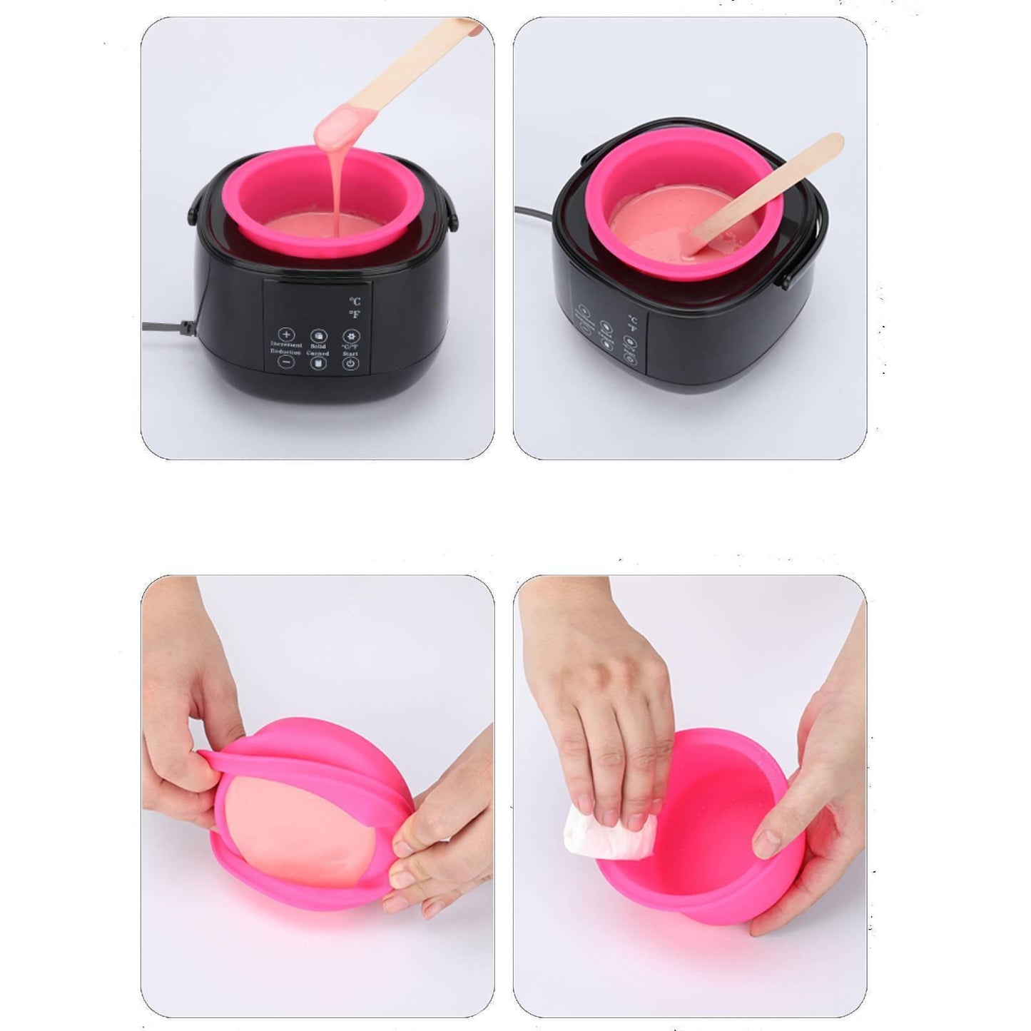 Wax Pot Kits - Wax Warmer Hair Removal Beauty Kit Heater Pot Depilatory Machine Waxing Beans