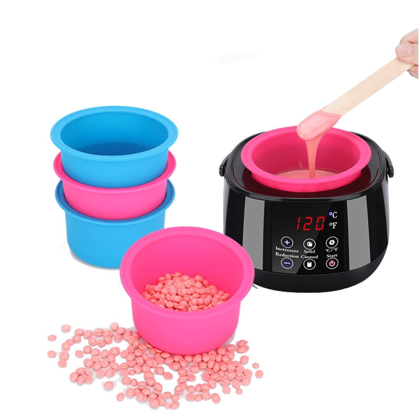 Wax Pot Kits - Wax Warmer Hair Removal Beauty Kit Heater Pot Depilatory Machine Waxing Beans