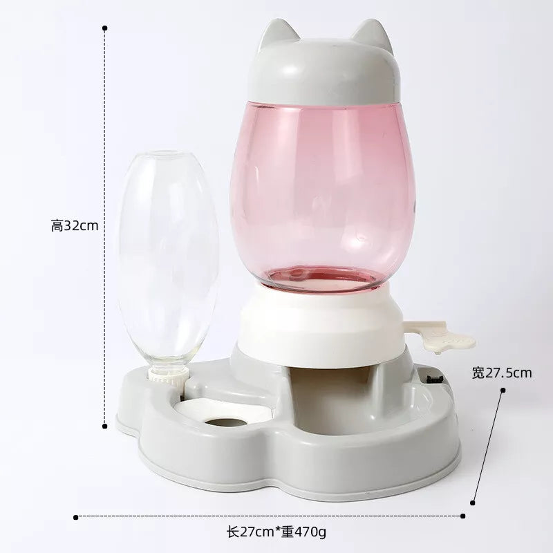 Automatic Pet Food Dispenser – Pet Food Drink Dispenser Dog Cat Large Feeder Water Bowl Dish