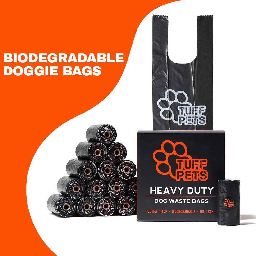Biodegradable Poop Bags UK - Dog Poo Bags Stronger Doggie Bags with Tie Handles