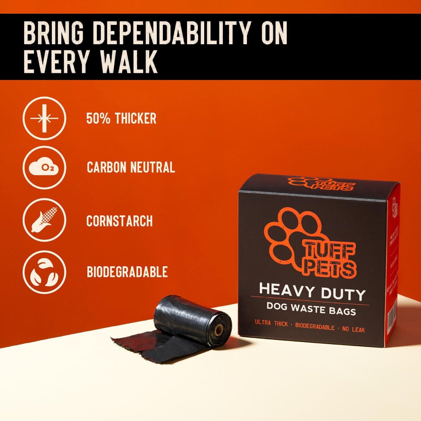 Biodegradable Poop Bags UK - Dog Poo Bags Stronger Doggie Bags with Tie Handles