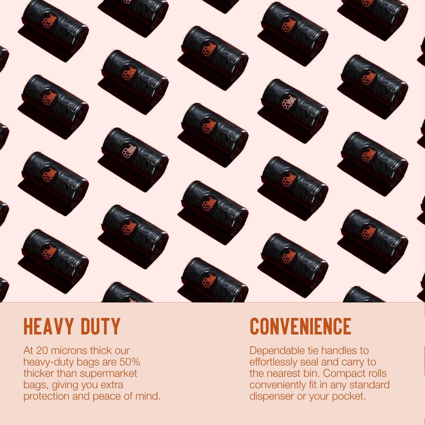 Biodegradable Poop Bags UK - Dog Poo Bags Stronger Doggie Bags with Tie Handles