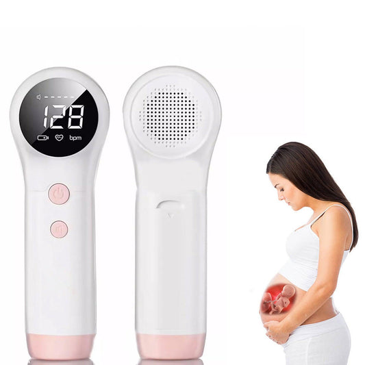 Doppler Fetal Monitor - Fetal Doppler Detector Baby Heart Beat Rate Prenatal Monitor Home Use UK