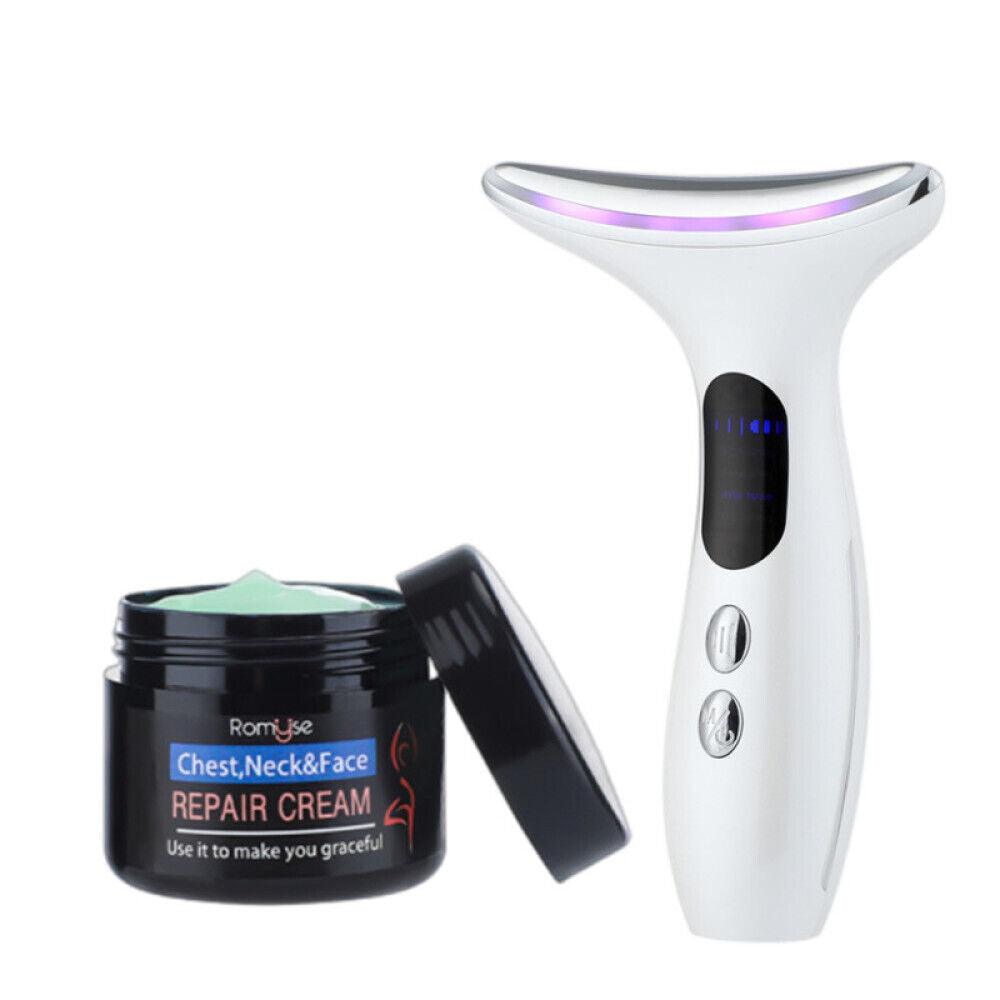 Cream for Wrinkles Neck - V Shaping Massager Electric Slim LIFT Double Chin Removal device