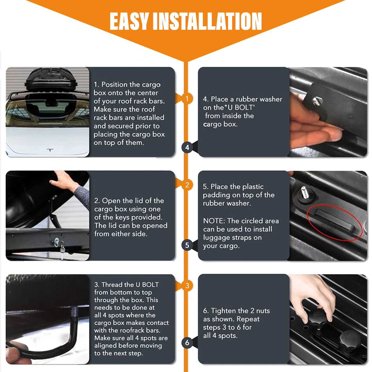 Car Roof Box – 320 Litre Lockable Hard Shell Roof Luggage Storage Carrier