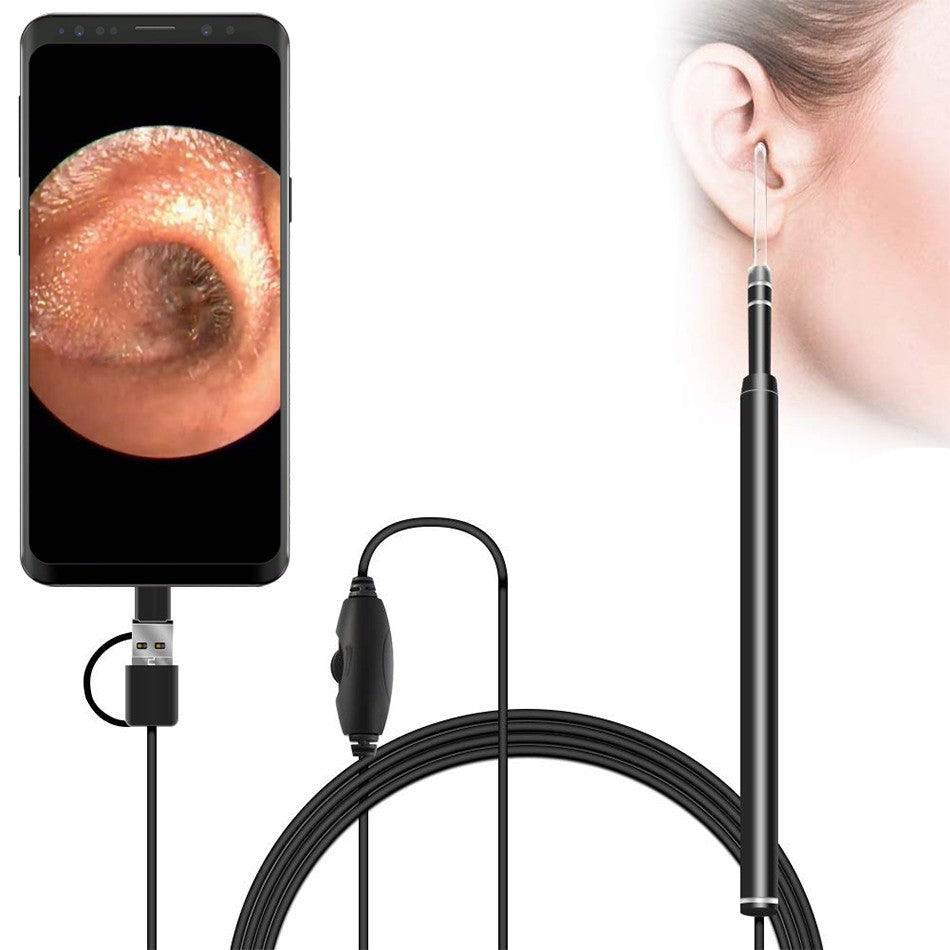 Ear Camera Wax Removal - Wireless WiFi Ear Wax Remover Camera Ear Endoscope Spoon Pick Cleaning Tool Kit
