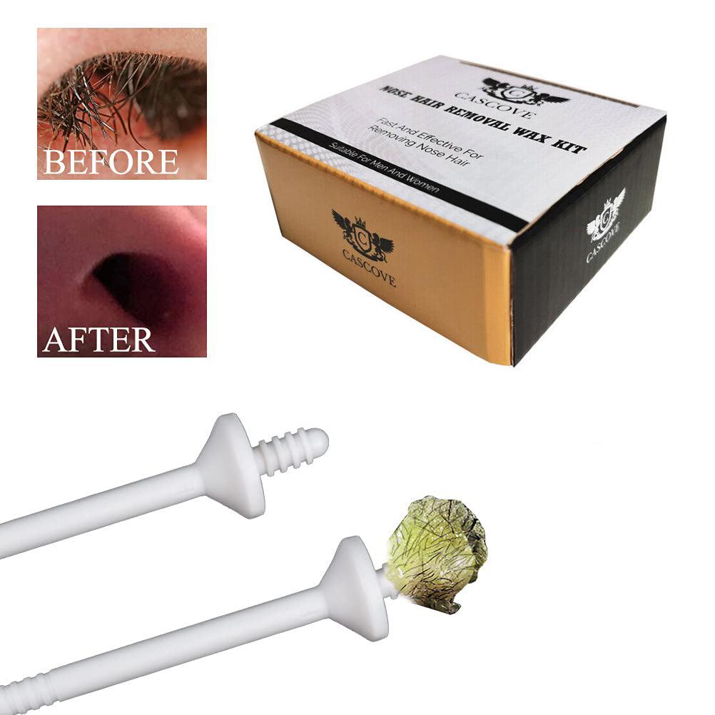 Nose and Ear Wax Kit -  Nose Ear Hair Removal Wax Kit Painless & Easy Mens Nasal Waxing Strip Remover