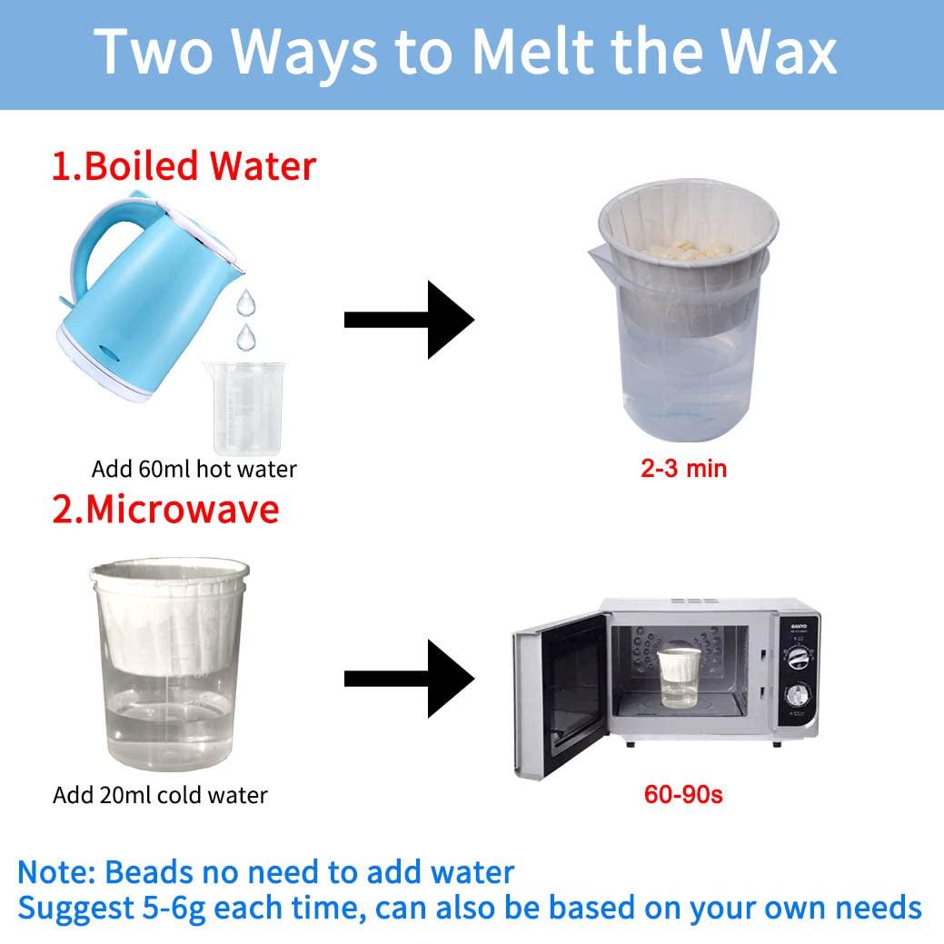 Nose and Ear Wax Kit -  Nose Ear Hair Removal Wax Kit Painless & Easy Mens Nasal Waxing Strip Remover