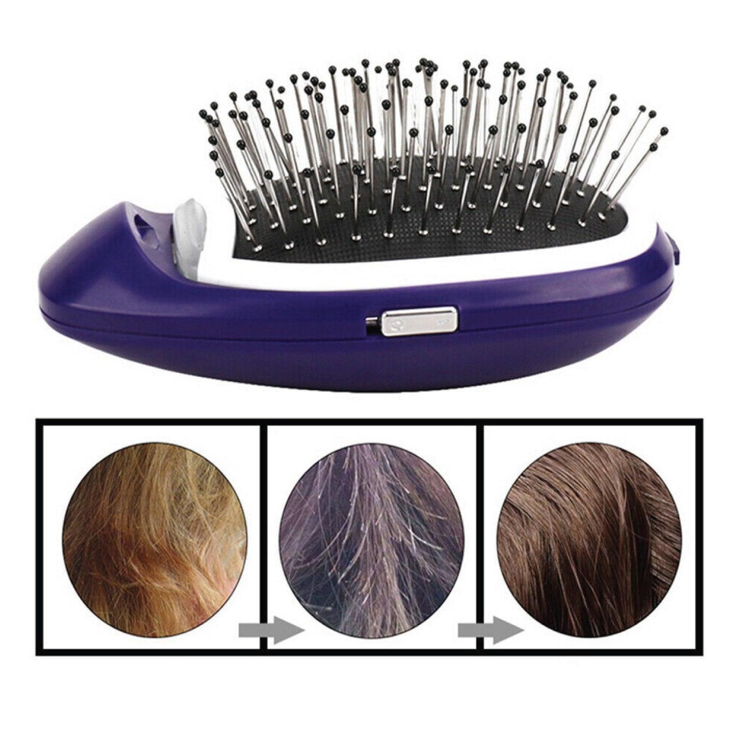 Electric Scalp Massage for Hair Growth - Queenwill Head Massager Shampoo Brush for Deep Hair Cleaning and Head Blood Circulation, Battery Powered & Waterproof
