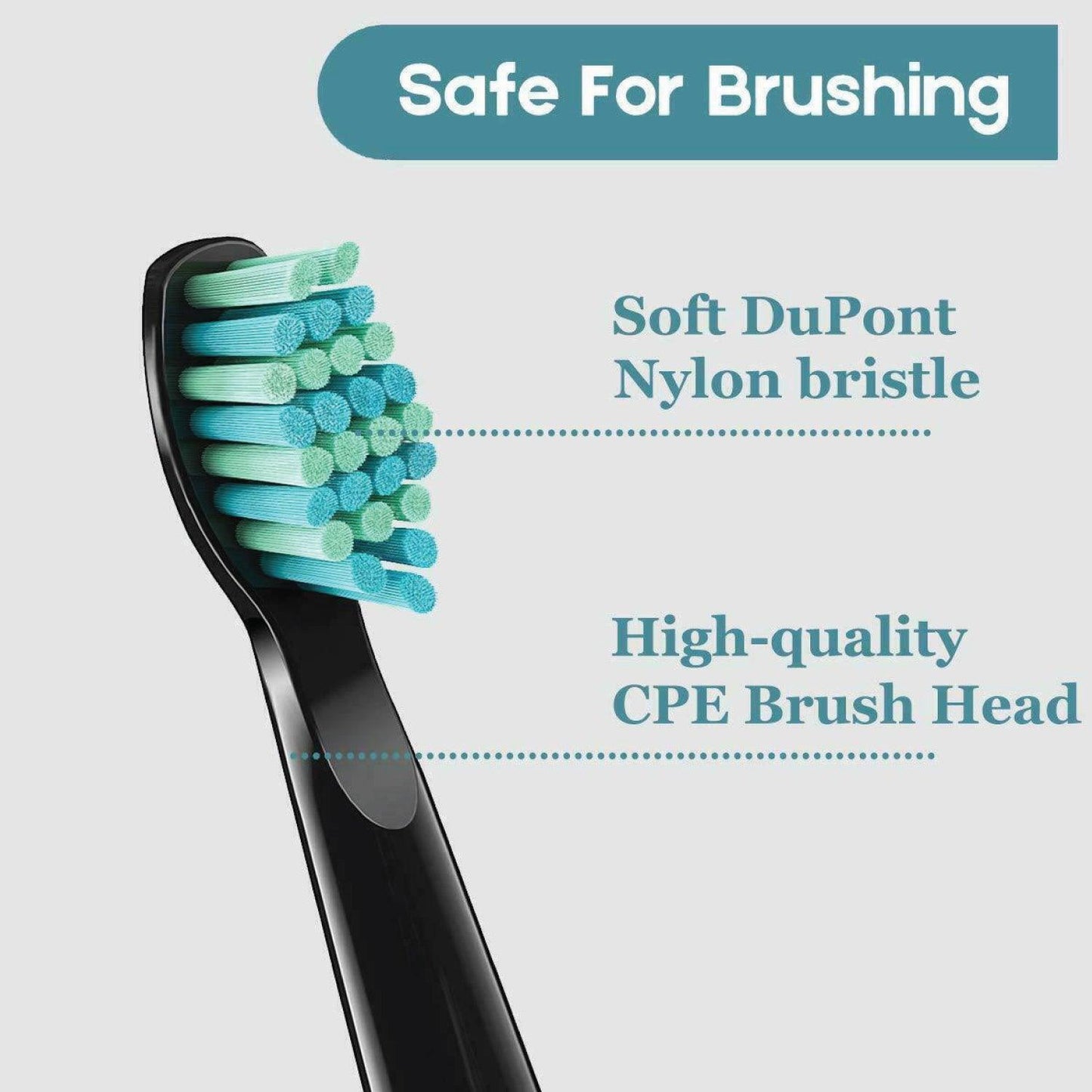 Rechargeable Power Toothbrush - 4/12X Brush Heads Electric Toothbrush Power Toothbrush ADA Accepted