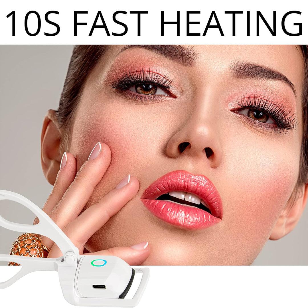 Electric Eyelash Curler - Electric Heated Lasting USB Charging Cable Makeup Tools
