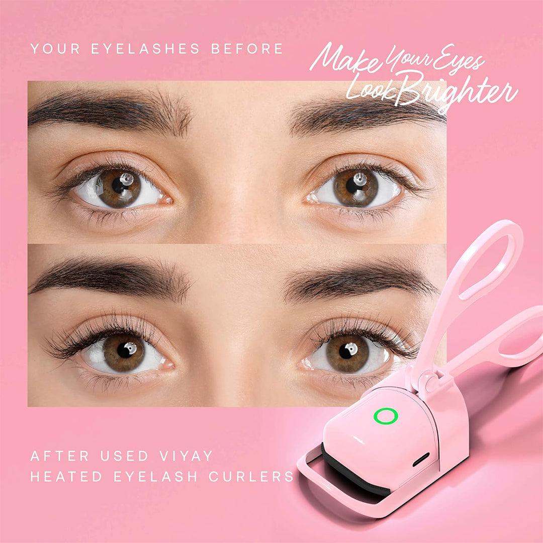 Electric Eyelash Curler - Electric Heated Lasting USB Charging Cable Makeup Tools