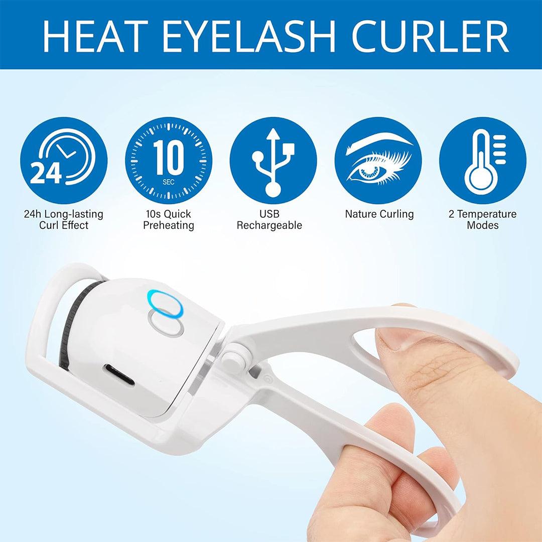 Electric Eyelash Curler - Electric Heated Lasting USB Charging Cable Makeup Tools