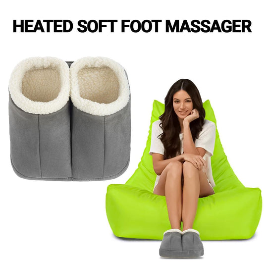 Foot Warmers for Elderly - Electric Foot Warmer Massager Soothing Relaxing Hot Feet Massage Relaxing Fleece Heated Feet Soft Comfort
