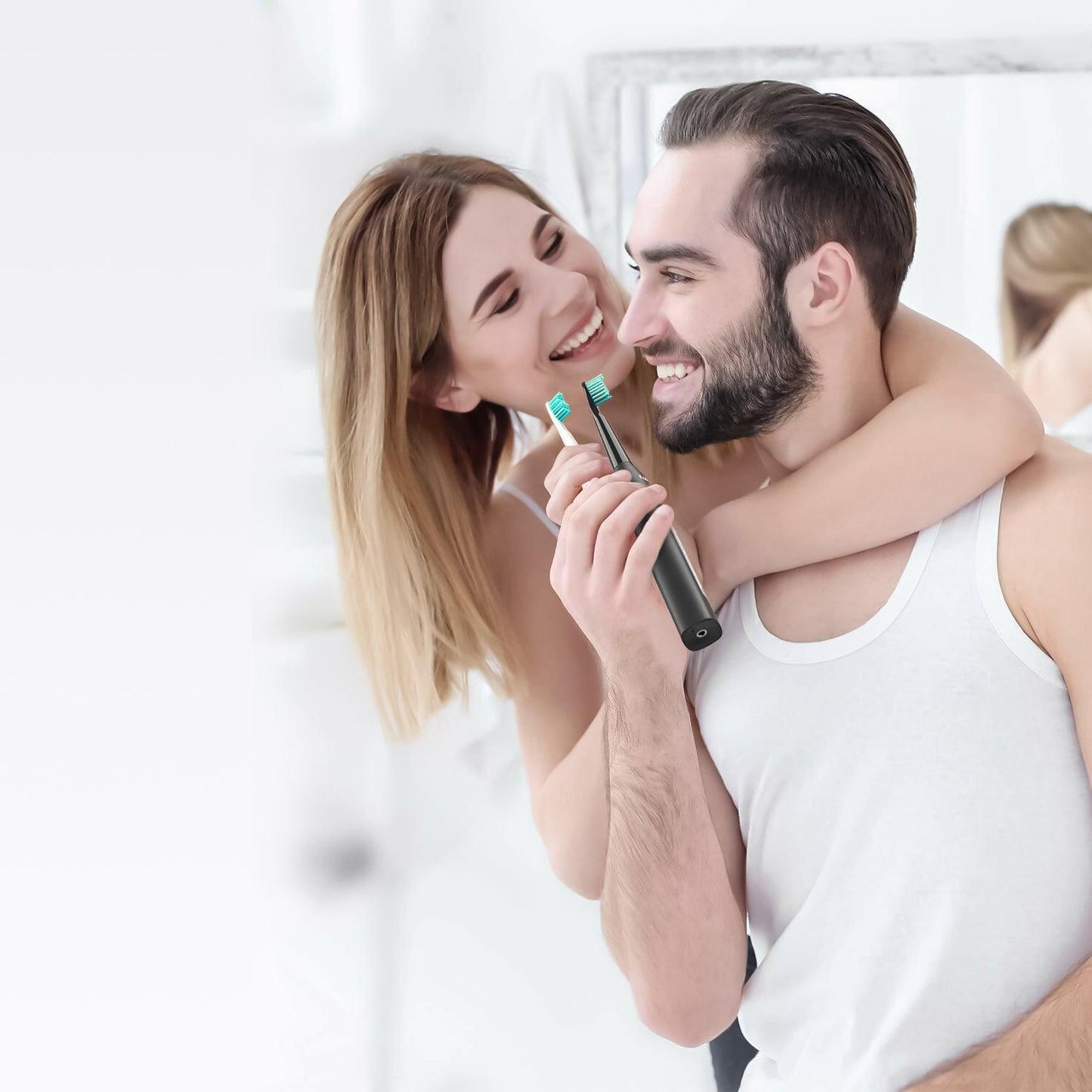 Rechargeable Power Toothbrush - 4/12X Brush Heads Electric Toothbrush Power Toothbrush ADA Accepted