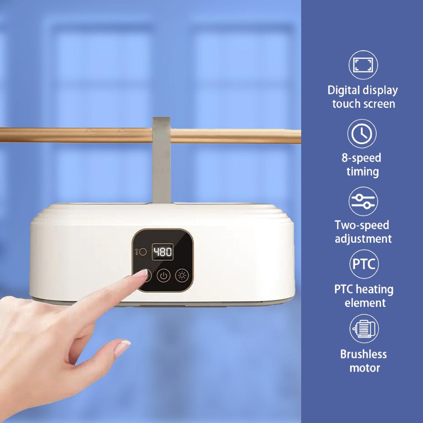 Electric Air Dryer - Portable Clothes Dryer Hot Quickly Drying Air Dry Machine Home