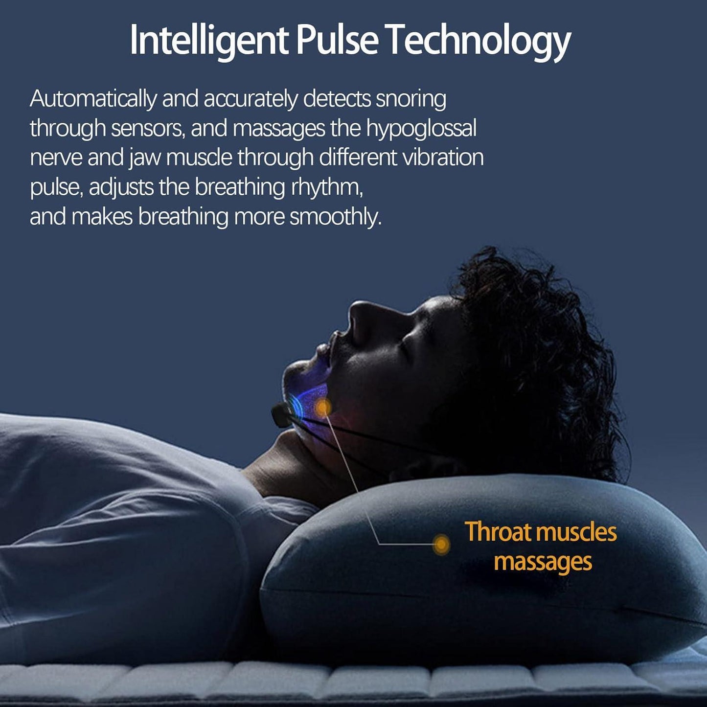 Anti Snore Device - Electric Micro Noise Stopper Sleep Apnea Aid Stop Snore HB
