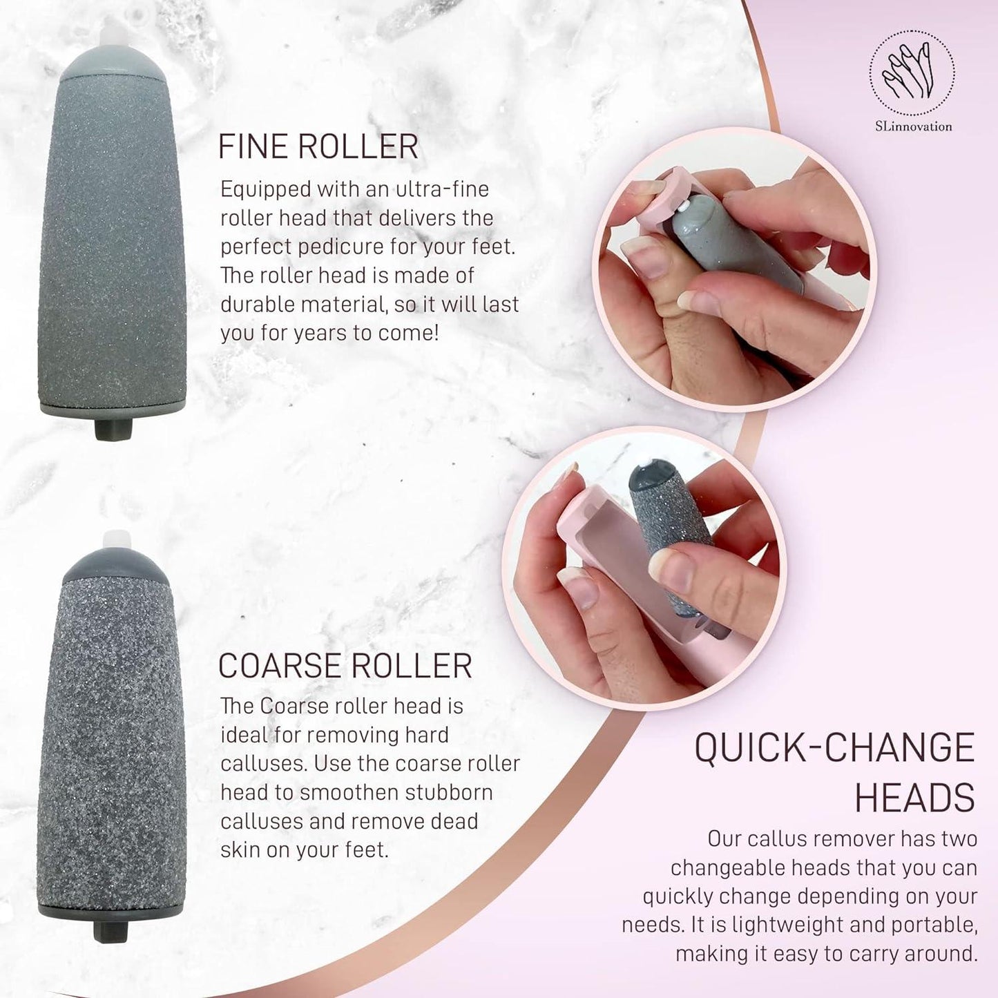 Electric Filer for Feet - Rechargeable Electric Foot Grinder File Pedicure Machine Tool Dead Skin Remover