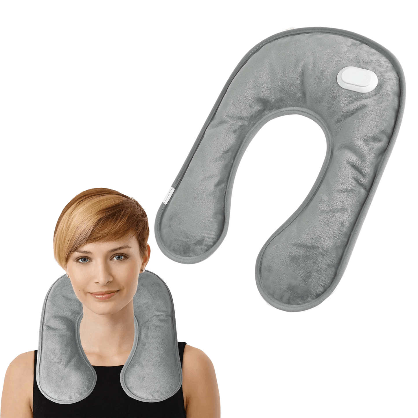 Electric Hot Water Bottle - Rechargeable Neck Shoulder Warmer Massaging Heat Pad