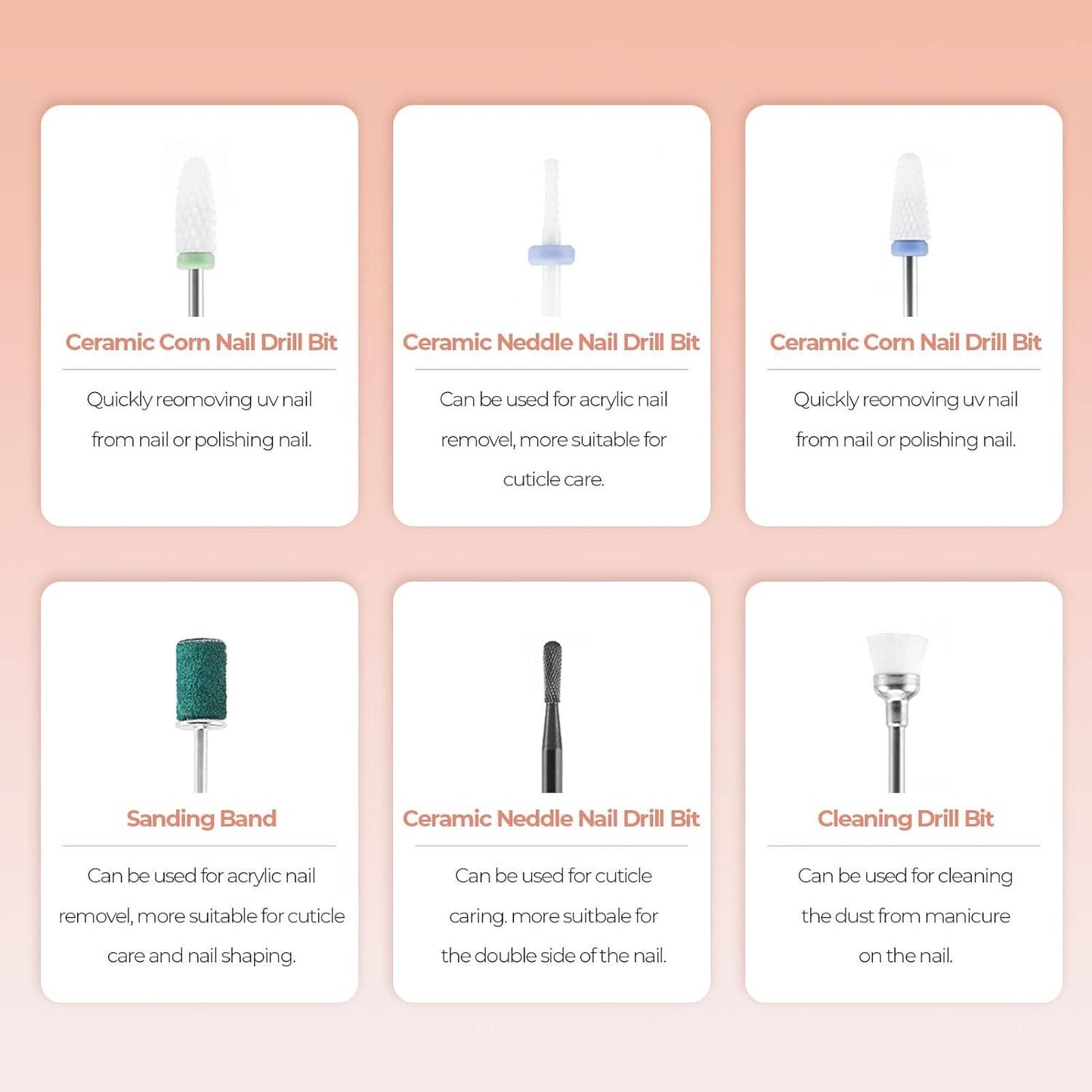 Drill Machine for Nails - Nail Drill Machine Professional Manicure Set Electric Nail Files