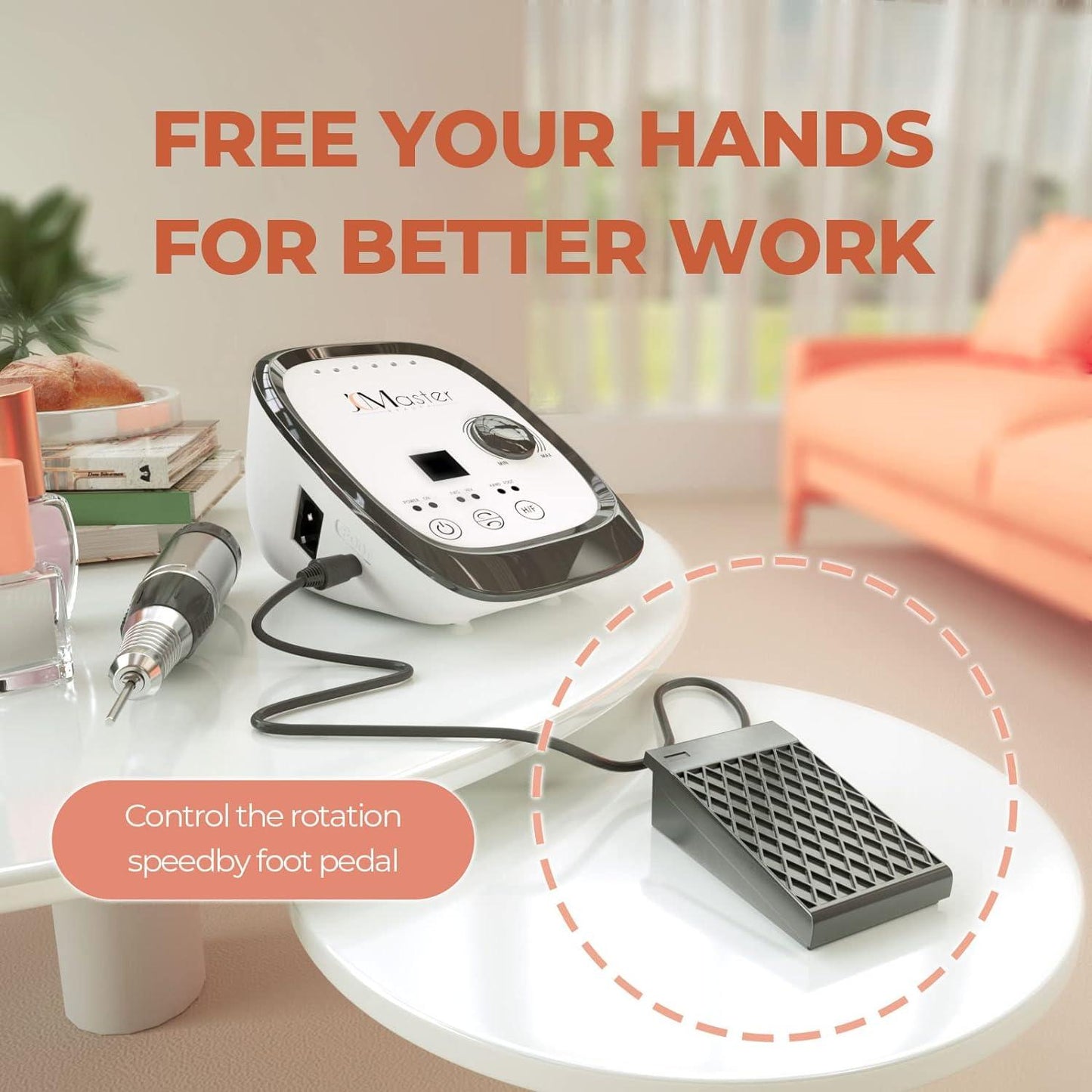 Drill Machine for Nails - Nail Drill Machine Professional Manicure Set Electric Nail Files