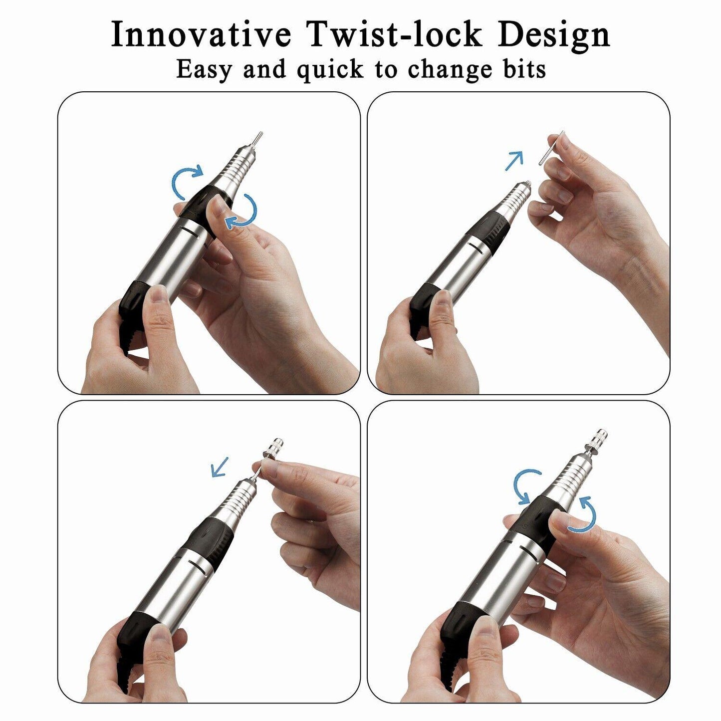 Drill Machine for Nails - Nail Drill Machine Professional Manicure Set Electric Nail Files